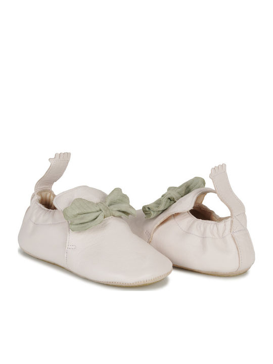Easy Peasy Baby Hausschuhe Weiße Blublu Noeud