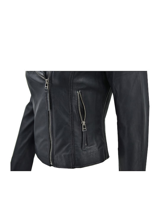 Damen Bikerjacke Schwarz