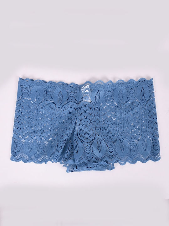 Hana Women's Boxer with Lace Blue