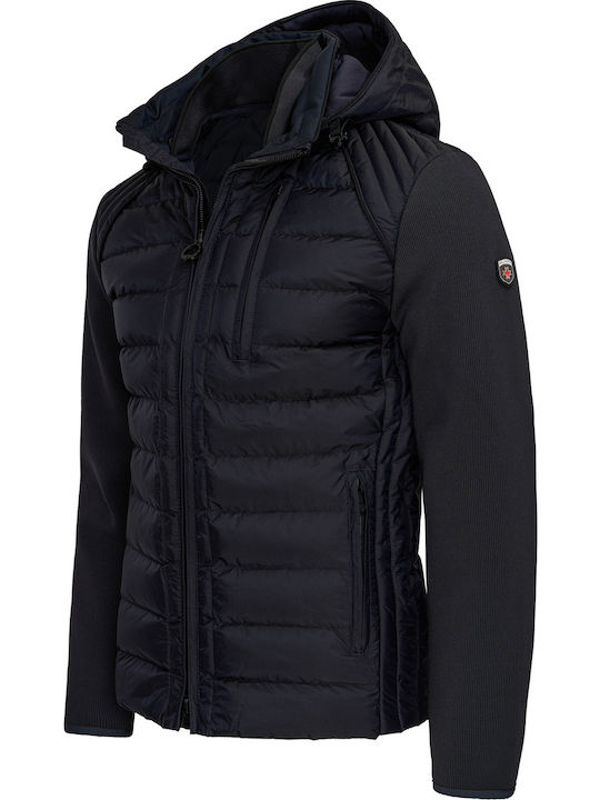 Χειμωνιάτικο Μπουφάν Puffer Navy Μπλε