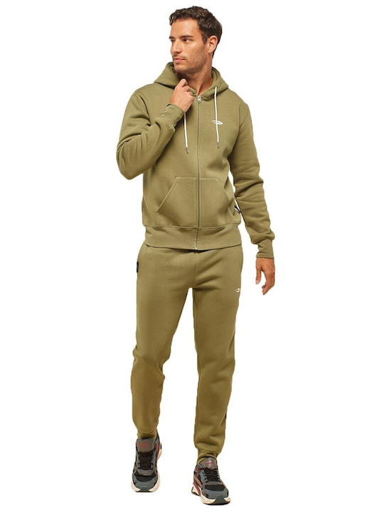 Blue Hunter Men's Sweatpants with Rubber Khaki