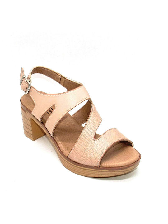 Via Dos Damen Sandalen in Beige Farbe