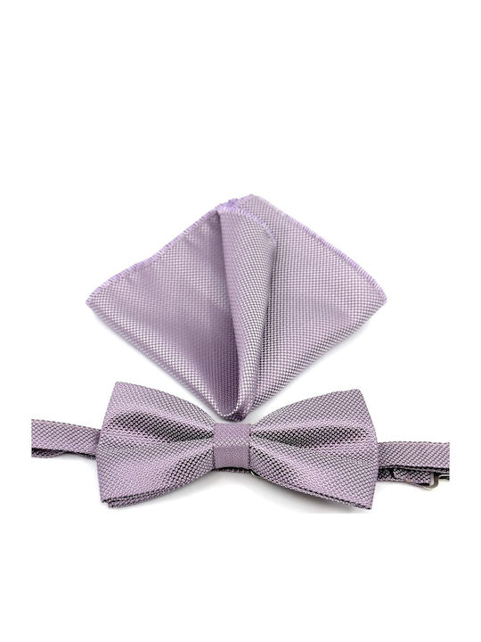 Legend Accessories Bow Tie Set with Pochette Purple