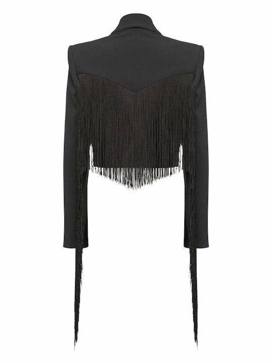 Pinko Long Women's Blazer Black