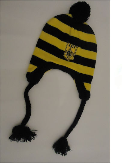 Pom Pom Beanie Männer Beanie Gestrickt in Gelb Farbe