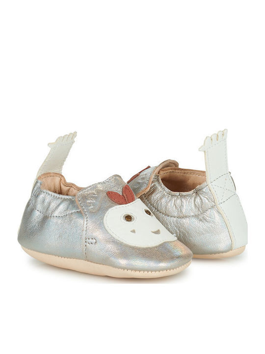 Easy Peasy Baby Slippers Silver My Blumoo Pomme