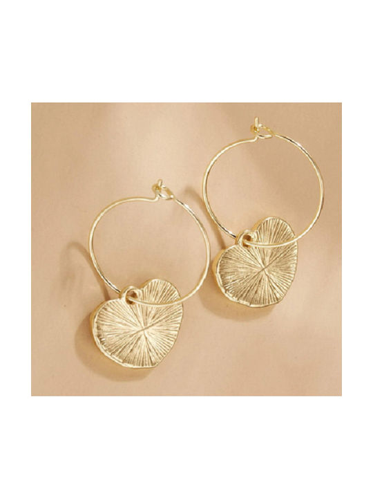 Tatu Moyo Earrings Hoops Gold Plated