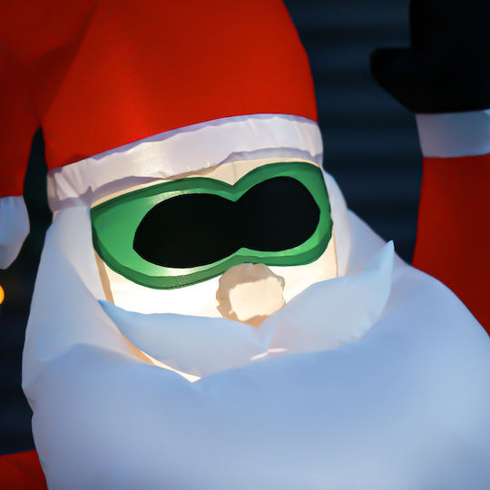 Outdoor Inflatable Illuminated Santa Claus Electric 220x178x160cm