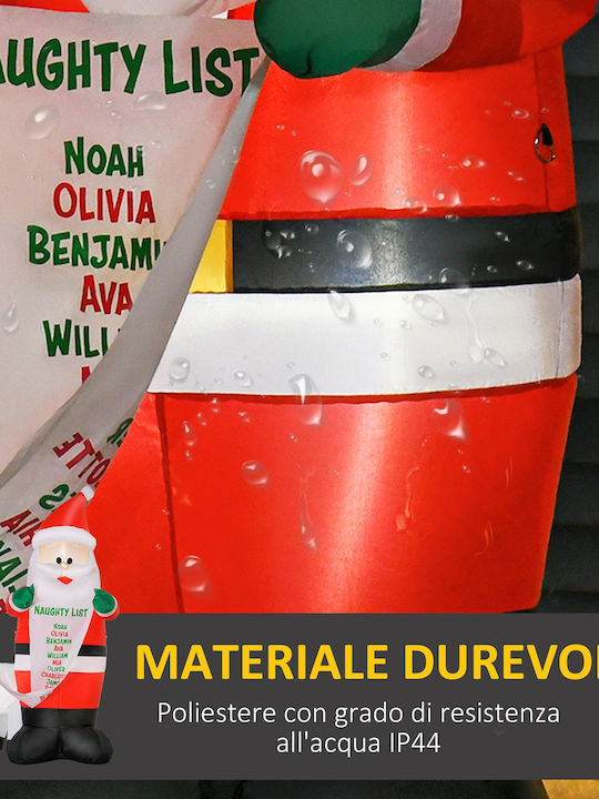Outdoor Inflatable Illuminated Santa Claus Electric 180x135x85cm