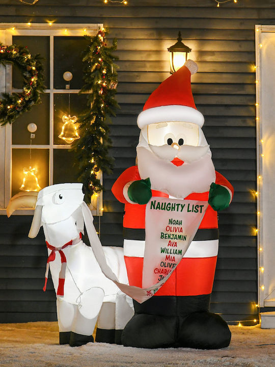 Outdoor Inflatable Illuminated Santa Claus Electric 180x135x85cm