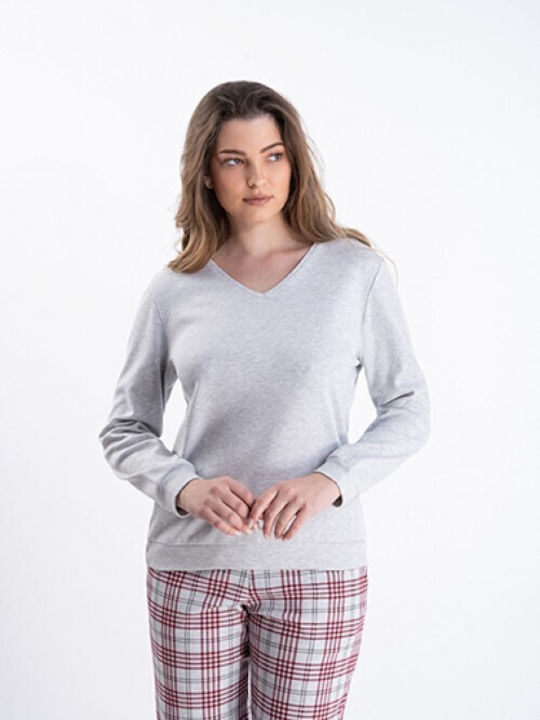 Relax Lingerie Winter Damen Pyjama-Hose Gray