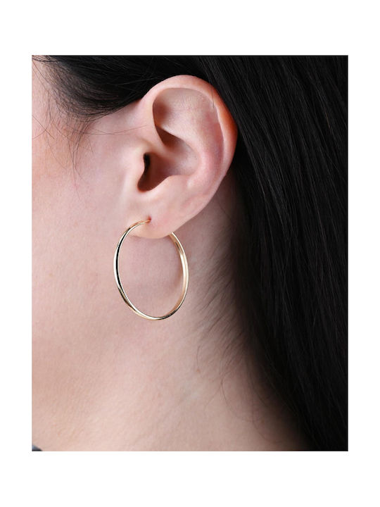 Savvidis Earrings Hoops made of Gold 14K