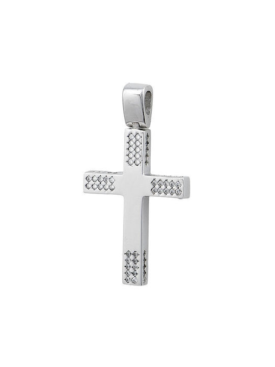 Savvidis White Gold Cross 14K with Chain