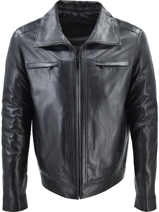 Δερμάτινα 100 Мъжко яке Leather Black