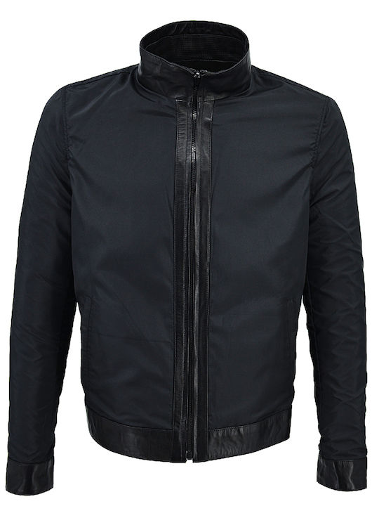 Leather Winter Jacket Black