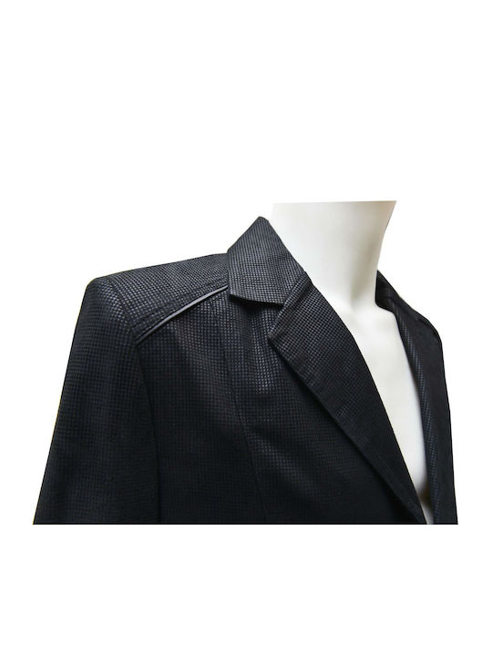 Δερμάτινα 100 Men's Suit Jacket BLACK