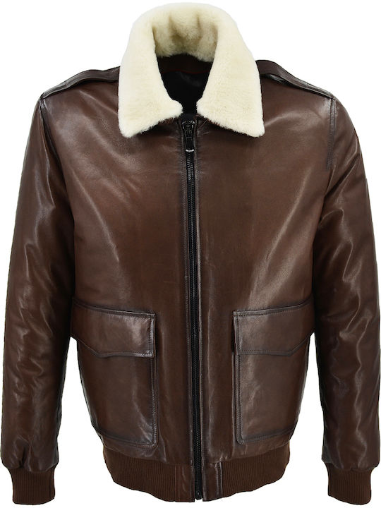 Leather Jacket Brown