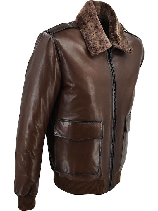 Leather Jacket Brown