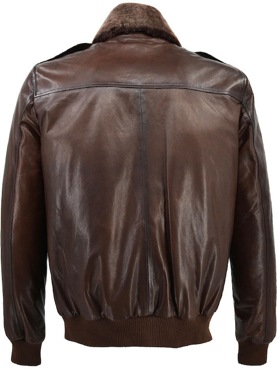 Leather Jacket Brown