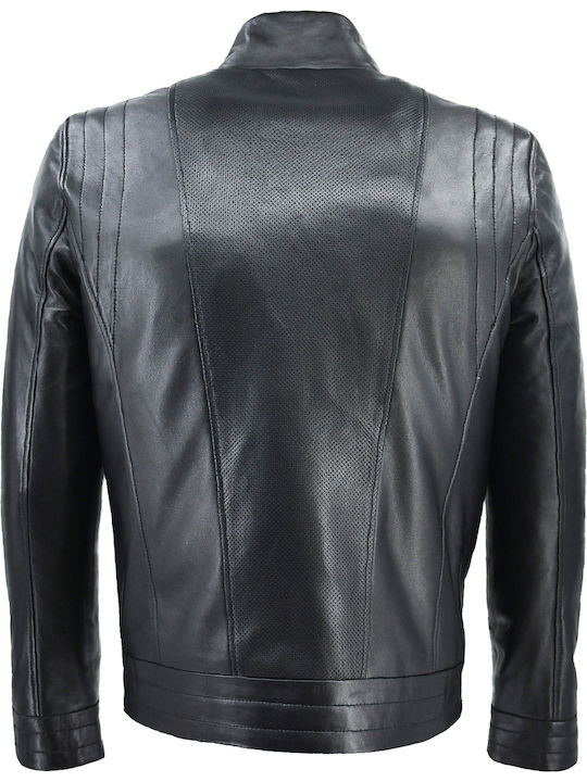 Leather Jacket Biker Black