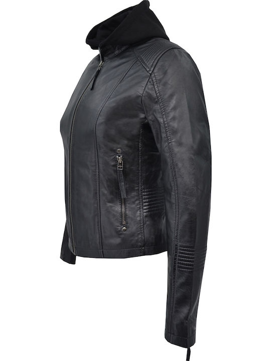 Damen Bikerjacke Schwarz
