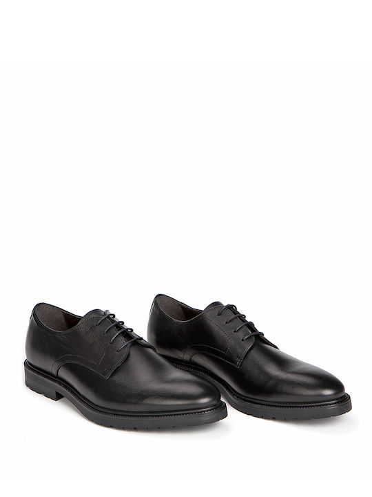 Vardas Men's Leather Dress Shoes Black