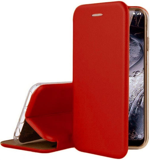 Buchen Sie Synthetisches Leder Rot (Galaxy A5 2017)