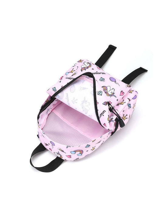 Tatu Moyo Schulranzen Rucksack Kindergarten mit Flaschenhalter Rosa 22 x 13 x 28cm
