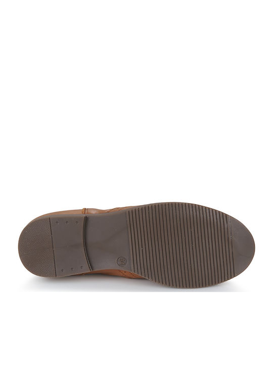 Kids Boots with Zipper Brown