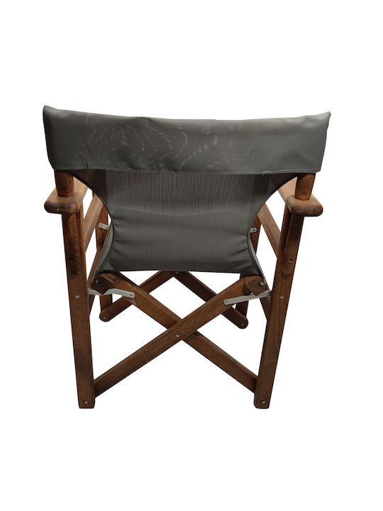Director's Chair Wooden Brown 60x51x86cm