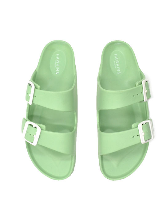 Hawkins Premium Women's Flat Sandals in Green Color