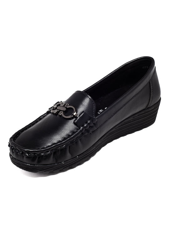 Soft & Flex Women's Moccasins in Black Color