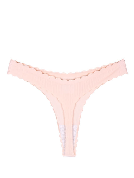 Hana Women's String Seamless Beige