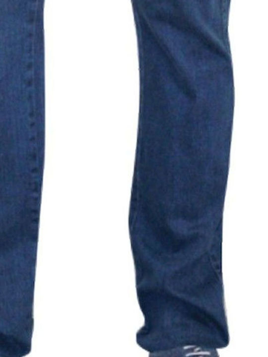 Men's Jeans Pants Elastic Blue