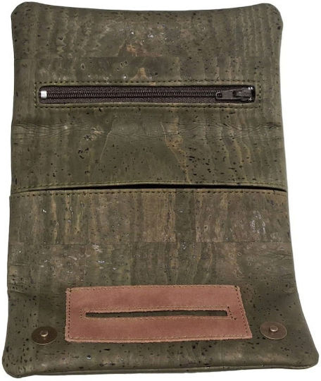 Mestango Tobacco Pouch With Magnetic Clasp 15.5x8cm Green