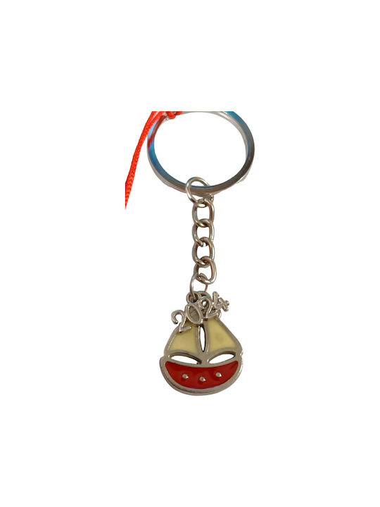 Kalliopi Silver Handmade Hanging Lucky Charm Boat Red 2024 8cm 1pcs