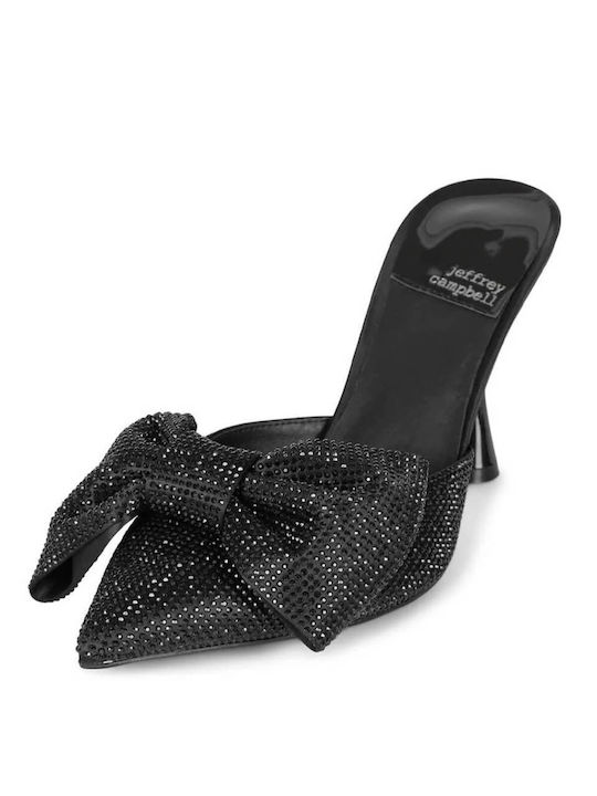 Jeffrey Campbell Mules mit Chunky Hoch Absatz in Schwarz Farbe