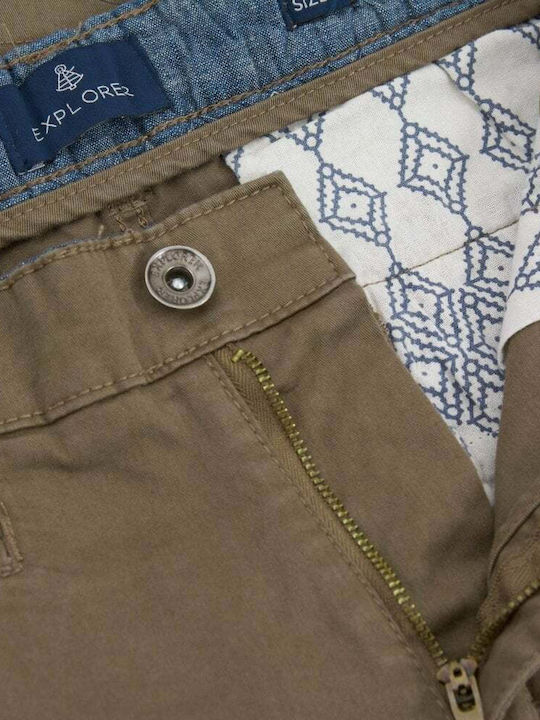 Ανδρική Βερμούδα Chino Καφέ