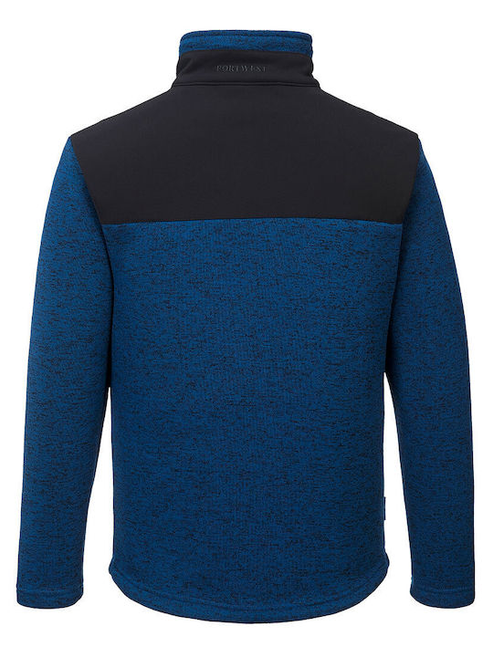 Portwest Ανδρικό Σακάκι Εργασίας Μπλε Fleece