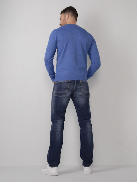 Petrol Industries Men's Long Sleeve Sweater Blue