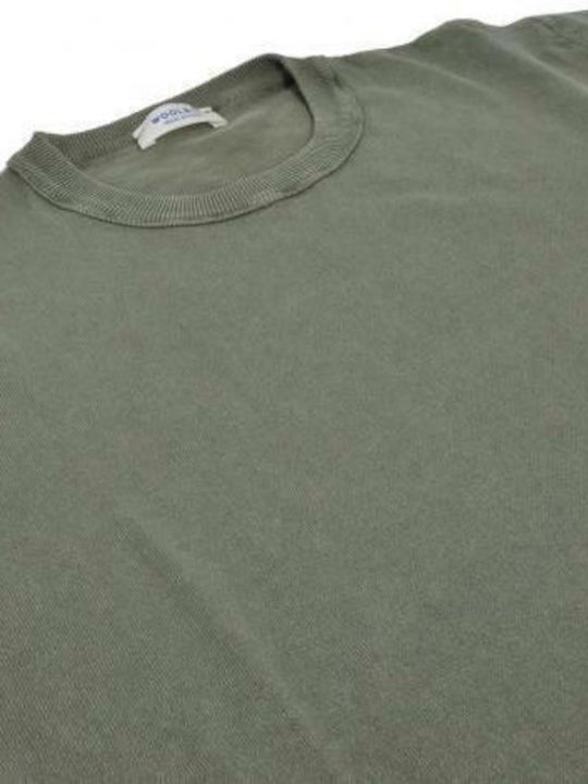 Wool & Co Men's Short Sleeve T-shirt Khaki