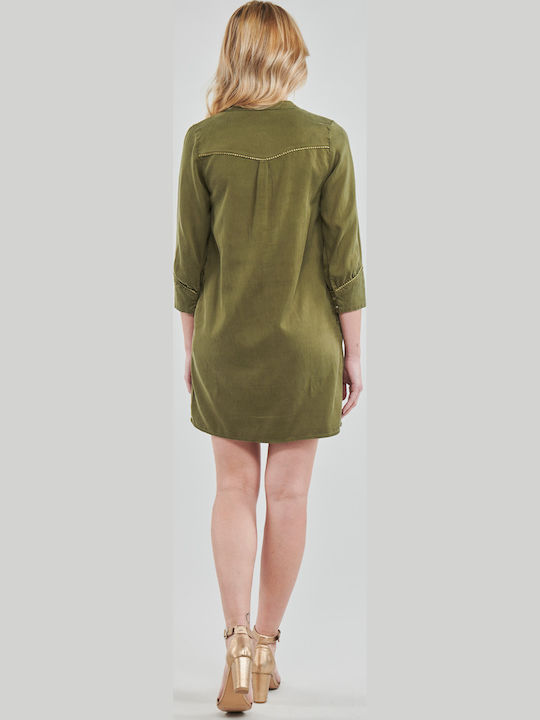 Mini Kleid Khaki