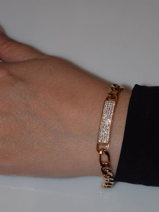 Bizoutaki Bracelet Id made of Steel Gold Plated