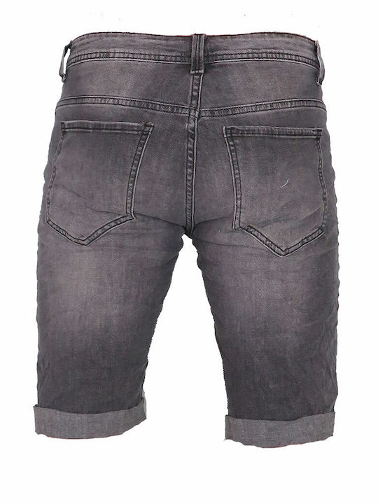 Privato Herrenshorts Jeans Schwarz