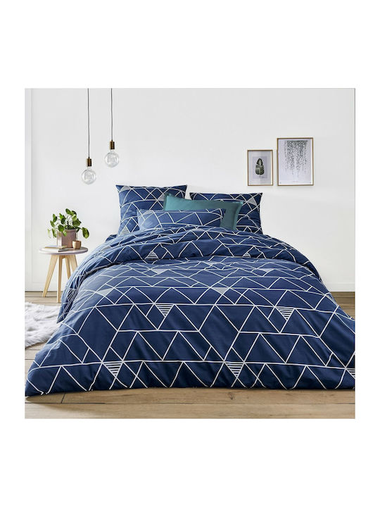 So'Home Bettlaken für Einzelbett mit Gummiband 90x190cm. Blau