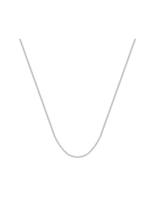 Kiriakos Gofas White Gold Chain Neck 14K Length 40cm