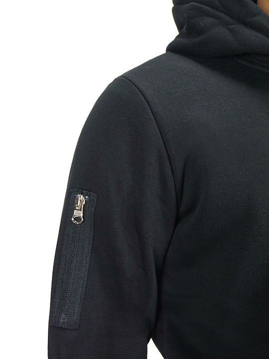 Sweatshirt Für Herren Mit Kapuze Schwarz