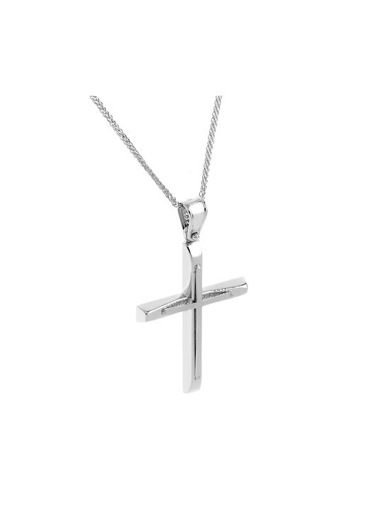 Ioannou24 Herren Gold Kreuz 14K mit Kette