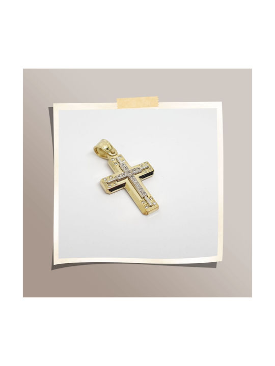 Mentzos Gold Kreuz 14K