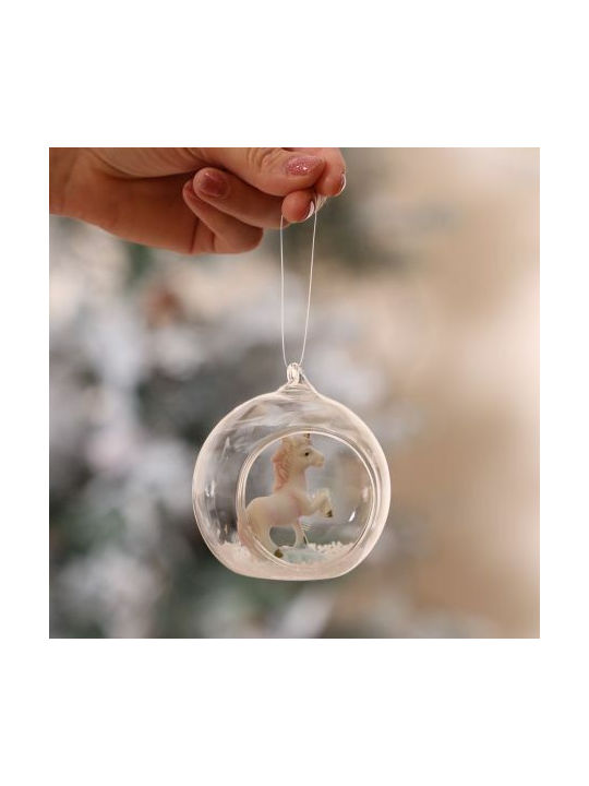 Sass & Belle Weihnachtshänger Kugel Ornament Weiß